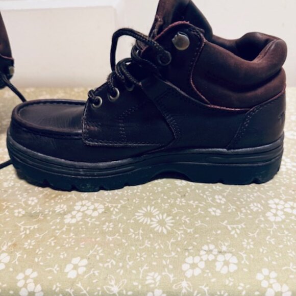 Timberland Women's 6 Chukka Ankle Boots Gore-Tex Waterproof Brown Leather - Picture 8 of 10